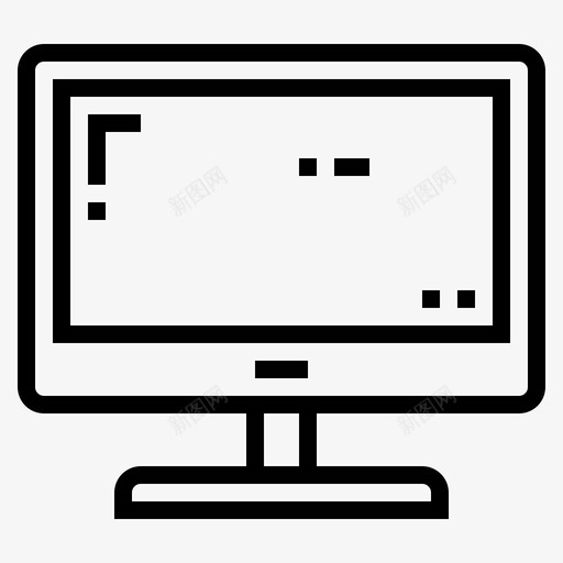 计算机商务321线性图标svg_新图网 https://ixintu.com 商务321 线性 计算机