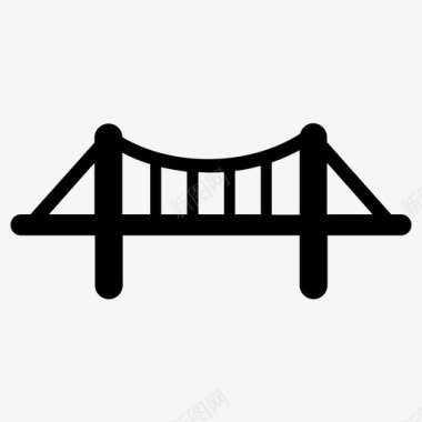 桥梁建筑基础设施图标图标