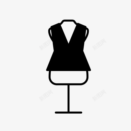 模特裁缝假人图标svg_新图网 https://ixintu.com 假人 时装 模特 缝纫 缝纫和针线工作 裁缝