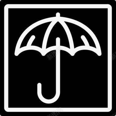 雨伞邮政服务2填充图标图标