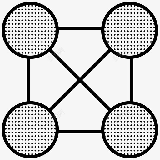 模型网络模型点图标svg_新图网 https://ixintu.com 模型 模型点 网络