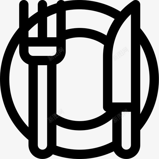 餐具替代医学9线性图标svg_新图网 https://ixintu.com 替代医学9 线性 餐具