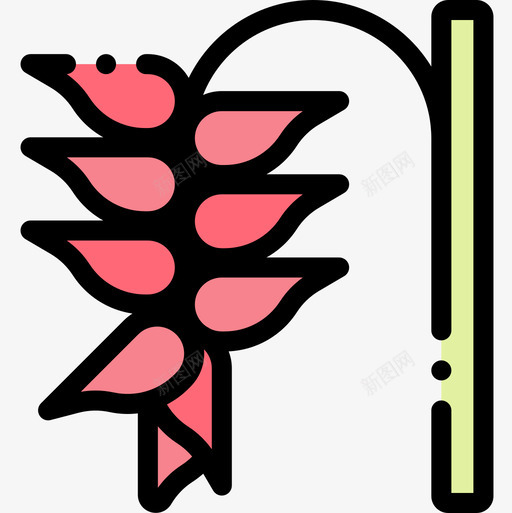 螺旋花花18线形颜色图标svg_新图网 https://ixintu.com 线形颜色 花18 螺旋花