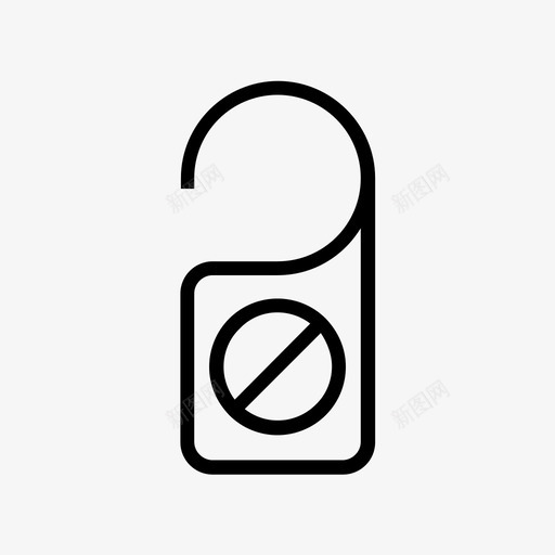 门挂入口否图标svg_新图网 https://ixintu.com 入口 否 酒店线路图标集1 门挂