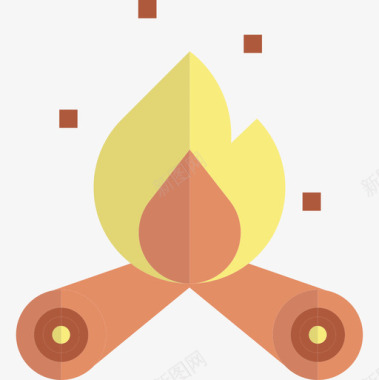 火自然65平坦图标图标