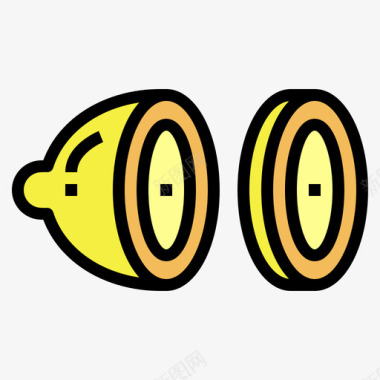 柠檬按摩和水疗3线性颜色图标图标