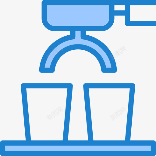 咖啡机咖啡51蓝色图标svg_新图网 https://ixintu.com 咖啡 咖啡机 蓝色