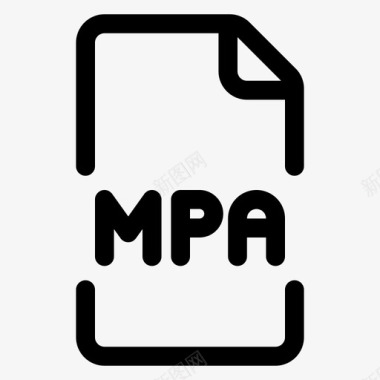 mpa文件格式图标图标