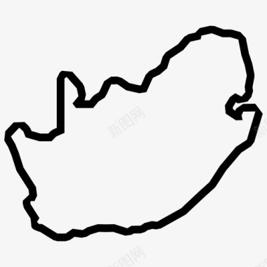 南非地图开普敦国家图标图标