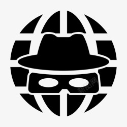匿名者黑客匿名者犯罪图标高清图片