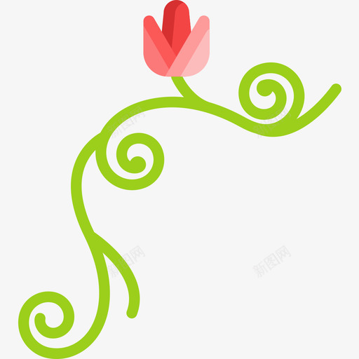 花卉花卉4扁平图标svg_新图网 https://ixintu.com 扁平 花卉设计 花卉设计4