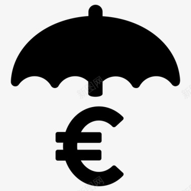 保险欧元欧洲图标图标