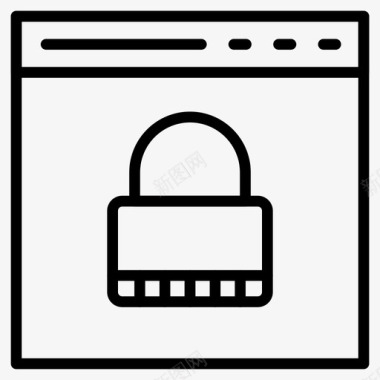 安全浏览器互联网锁图标图标