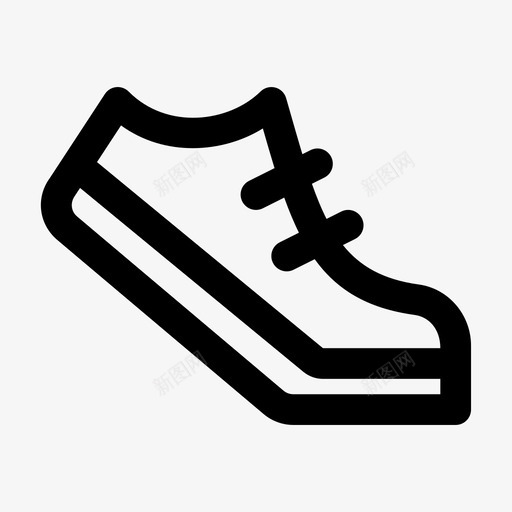 鞋子跑步运动鞋图标svg_新图网 https://ixintu.com jumpicon 健身 填充 短跑 跑步 运动 运动鞋 鞋子