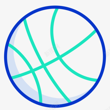 篮球教育196轮廓颜色图标图标
