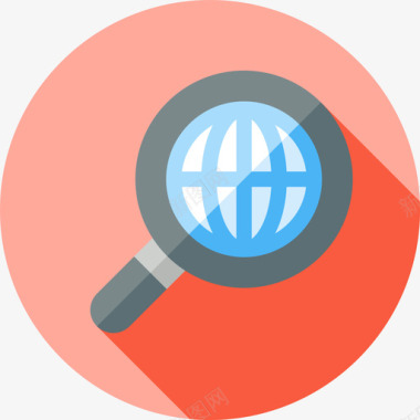 搜索搜索引擎优化和营销21平面图标图标
