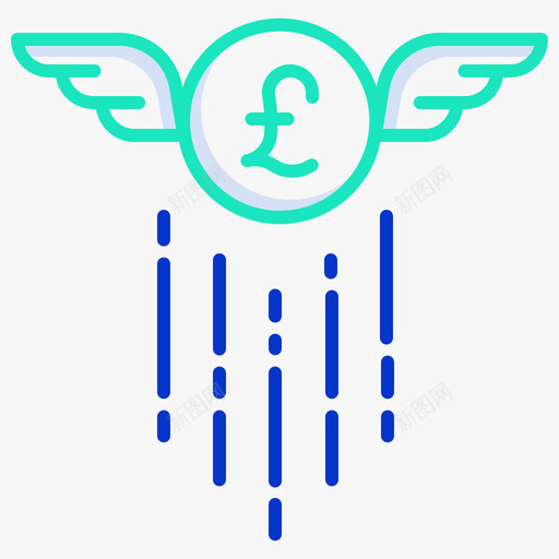 英镑货币12轮廓颜色图标svg_新图网 https://ixintu.com 英镑 货币12 轮廓颜色