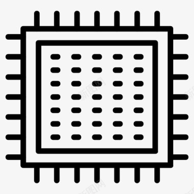 芯片cpugpu图标图标