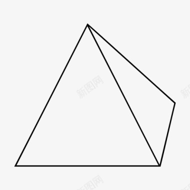 棱柱体3d几何体图标图标