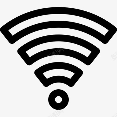 Wifi社交媒体77线性图标图标