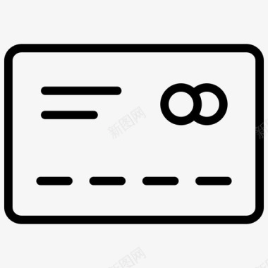 信用卡借记卡电子商务图标图标