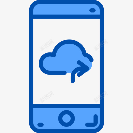气象移动应用程序3蓝色图标svg_新图网 https://ixintu.com 应用程序 气象 移动 蓝色