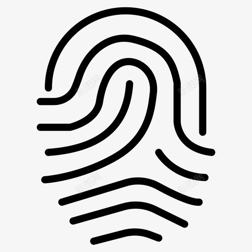 指纹身份锁定图标svg_新图网 https://ixintu.com 64像素 互联网 保护 安全 安全线 指纹 标志 标志符 符号 身份 锁定
