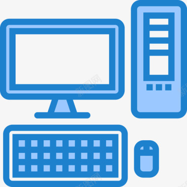 桌面设备17蓝色图标图标