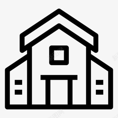 房子建筑物房地产图标图标