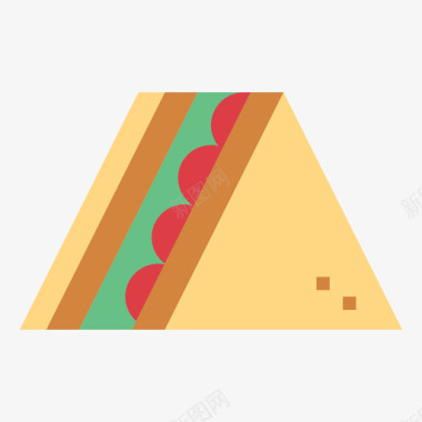 三明治食物140平的图标图标