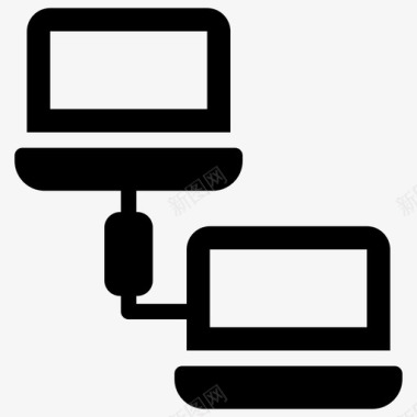 计算机网络计算机连接连接的设备图标图标