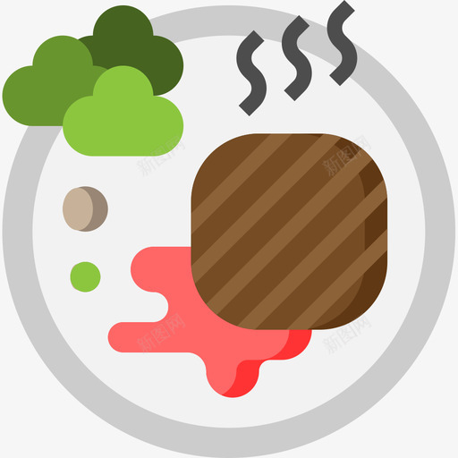肉类烧烤和烧烤派对2平面图标svg_新图网 https://ixintu.com 平面 烧烤和烧烤派对2 肉类