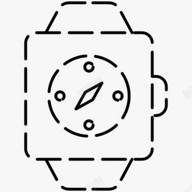 指南针应用程序方向智能手表图标图标