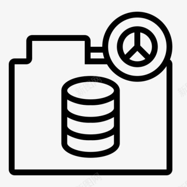 数据库文件文件文件夹图标图标