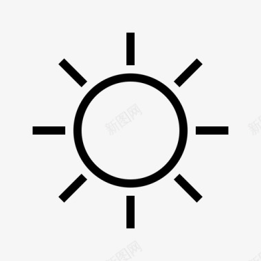 装饰性太阳docoration室内图标图标