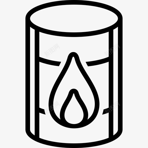 油桶化学品容器图标svg_新图网 https://ixintu.com 化学品 容器 油桶 生产