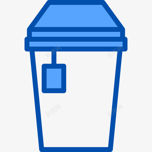 茶食品和饮料8蓝色图标svg_新图网 https://ixintu.com 茶 蓝色 食品和饮料8
