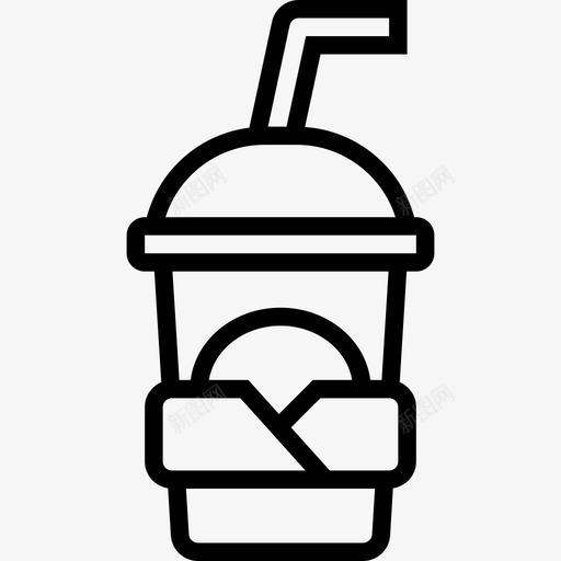 饮料街头食品和食品卡车司机5线性图标svg_新图网 https://ixintu.com 卡车 司机 线性 街头 食品 饮料