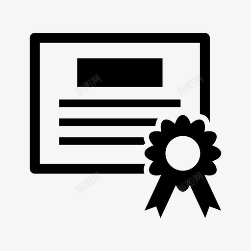 证书奖励学位图标svg_新图网 https://ixintu.com 商业报告 奖励 学位 文凭 证书