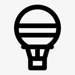 火气热气球冒险气球图标高清图片