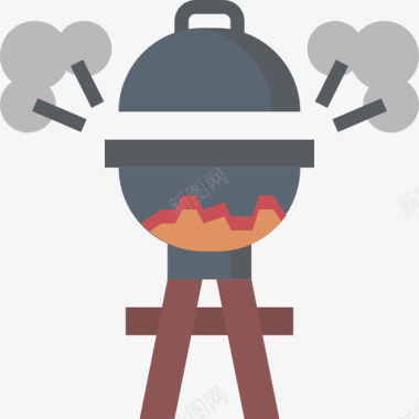 烧烤园艺工具6平板图标图标