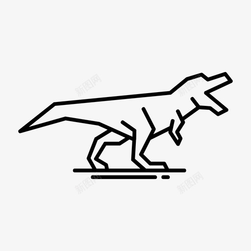 霸王龙动物恐龙图标svg_新图网 https://ixintu.com 动物 好的 恐龙 最好 系列 霸王