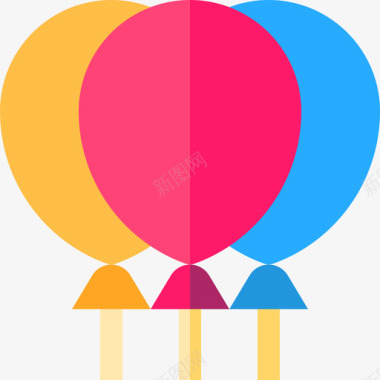 气球游行14号平的图标图标