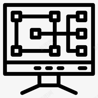 计算机建筑维修图标图标