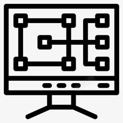 计算机维修计算机建筑维修图标高清图片