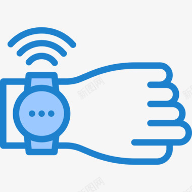 无线智能手表3蓝色图标图标