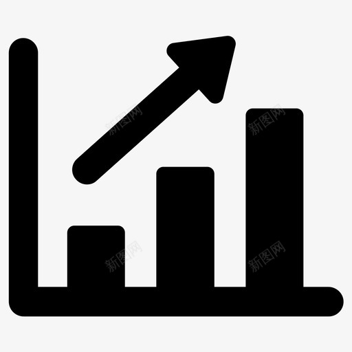 统计增长收入图标svg_新图网 https://ixintu.com 分析 分析图 利润 图表 增长 报表 收入 数据 统计