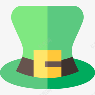帽子爱尔兰2扁平图标图标