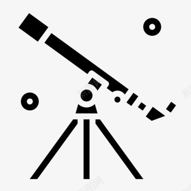 望远镜天文学星系图标图标