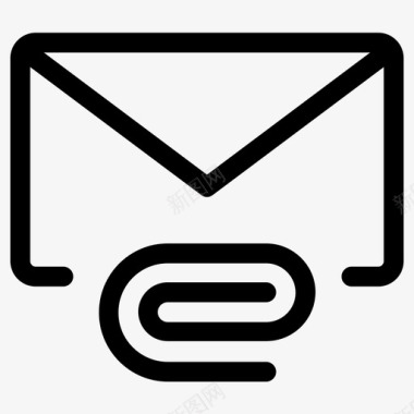 附件电子邮件信封图标图标